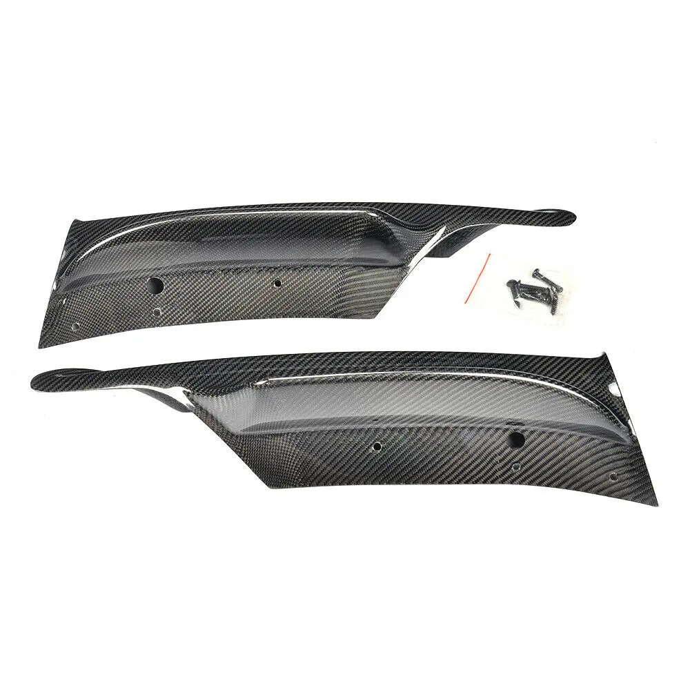 2x Carbon Splitter Flaps Frontlippe Stoßstangen Spoiler für BMW 3er E90 M-Paket 