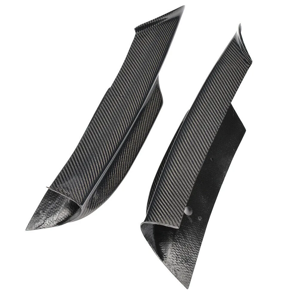 2x Carbon Splitter Flaps Frontlippe Stoßstangen Spoiler für BMW 3er E90 M-Paket 