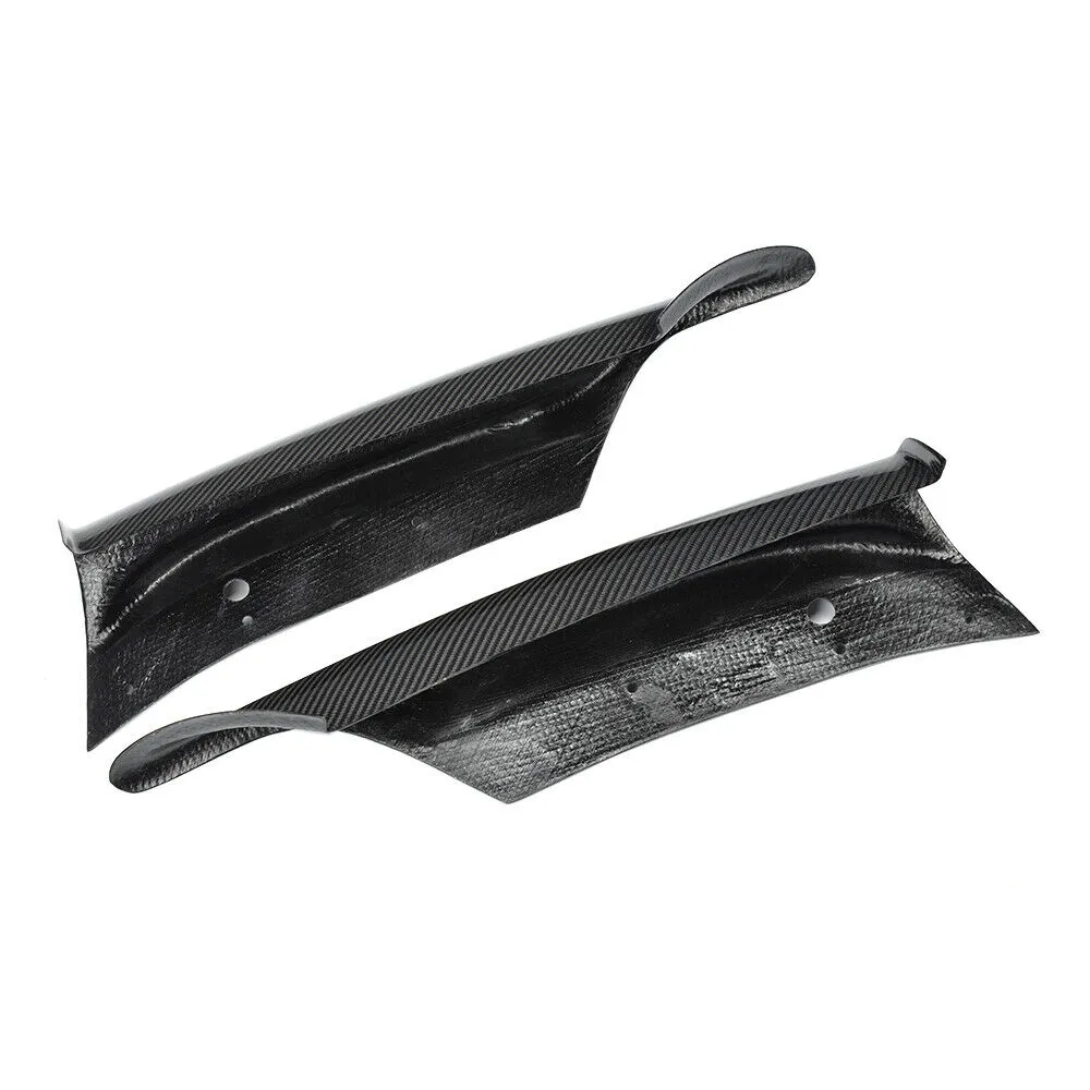 2x Carbon Splitter Flaps Frontlippe Stoßstangen Spoiler für BMW 3er E90 M-Paket 