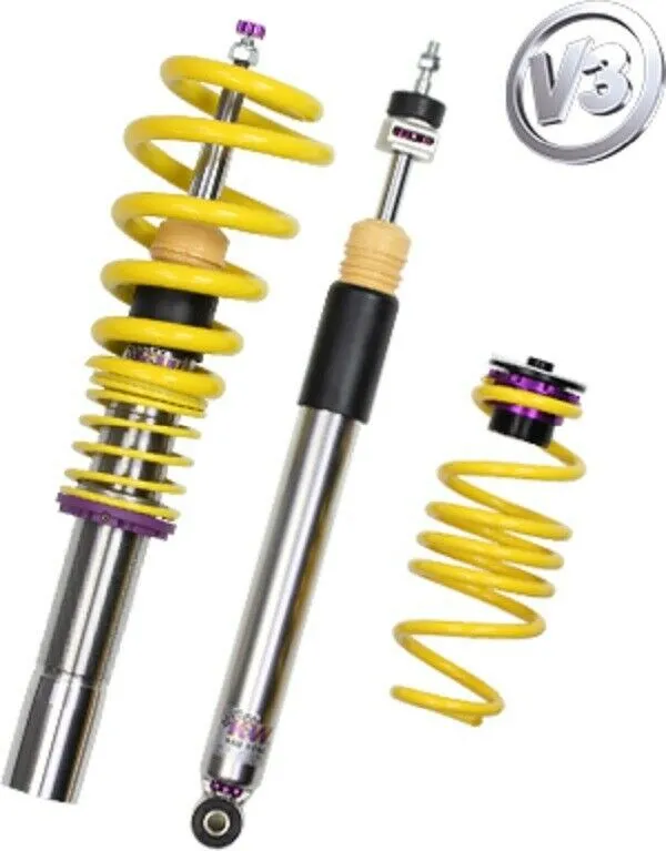 KW Inox Gewindefahrwerk V3 BMW M3 ohne EDC E90 Limousine E92 Coupe VA bis 1060kg