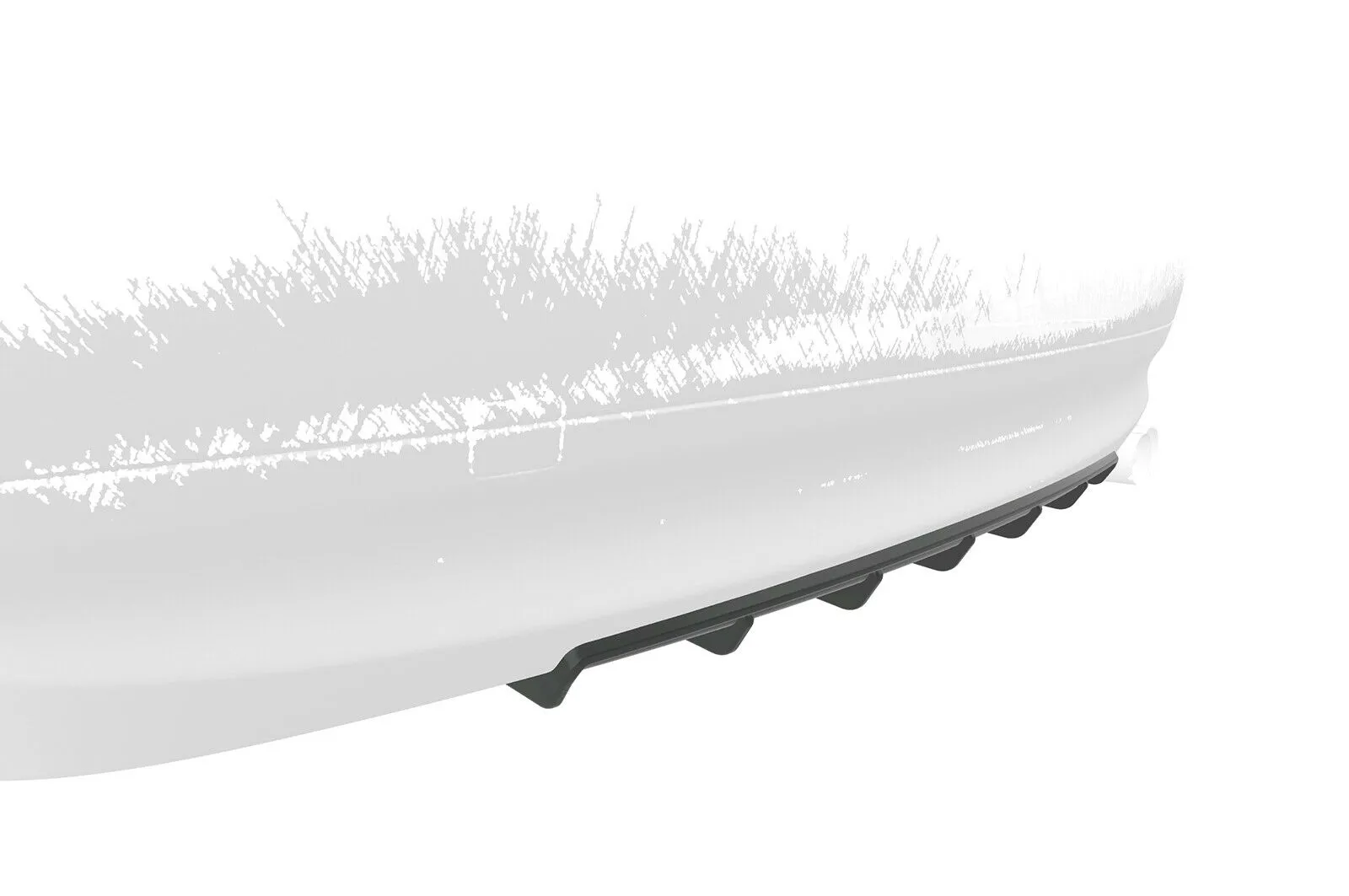 Heck Ansatz Spoiler Tuning Diffusor für BMW 3er E90 / E91 HA284-S