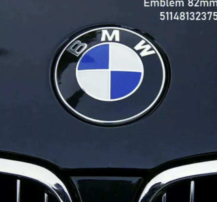 Original BMW Emblem Motorhaube 82mm E32 E34 E36 E38 E39 E46 E90 E60 1er 3er 7er