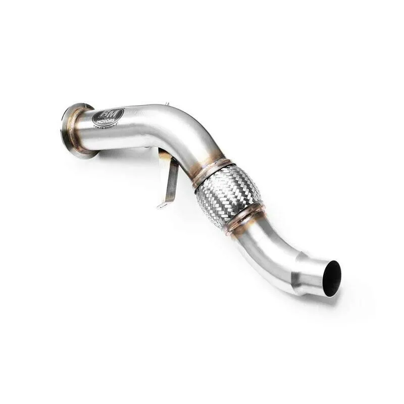 RM Motors Downpipe für BMW 3er 330d E90 ohne Kat Ersatzrohr Edelstahl 76mm / 3" 