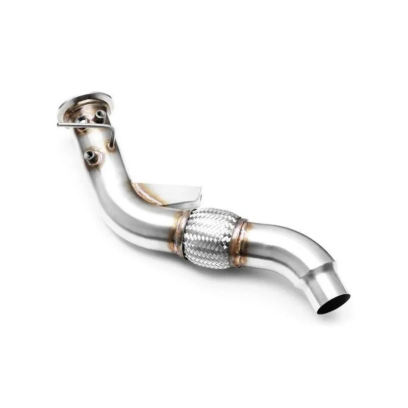RM Motors Downpipe für BMW 3er 330d E90 ohne Kat Ersatzrohr Edelstahl 76mm / 3" 