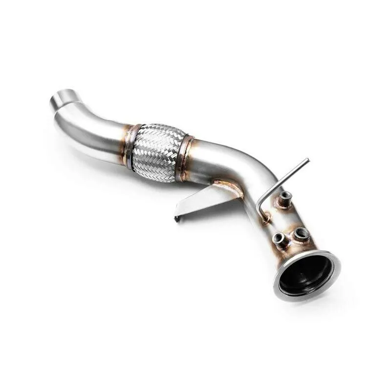 RM Motors Downpipe für BMW 3er 330d E90 ohne Kat Ersatzrohr Edelstahl 76mm / 3" 