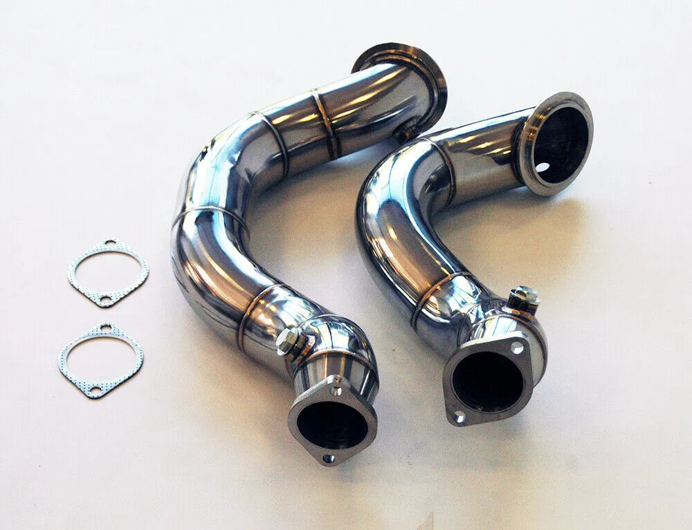DOWNPIPE 3" 76MM ERSATZROHR für BMW E90 E92 E93 335i E82 135i N54 EDELSTAHL