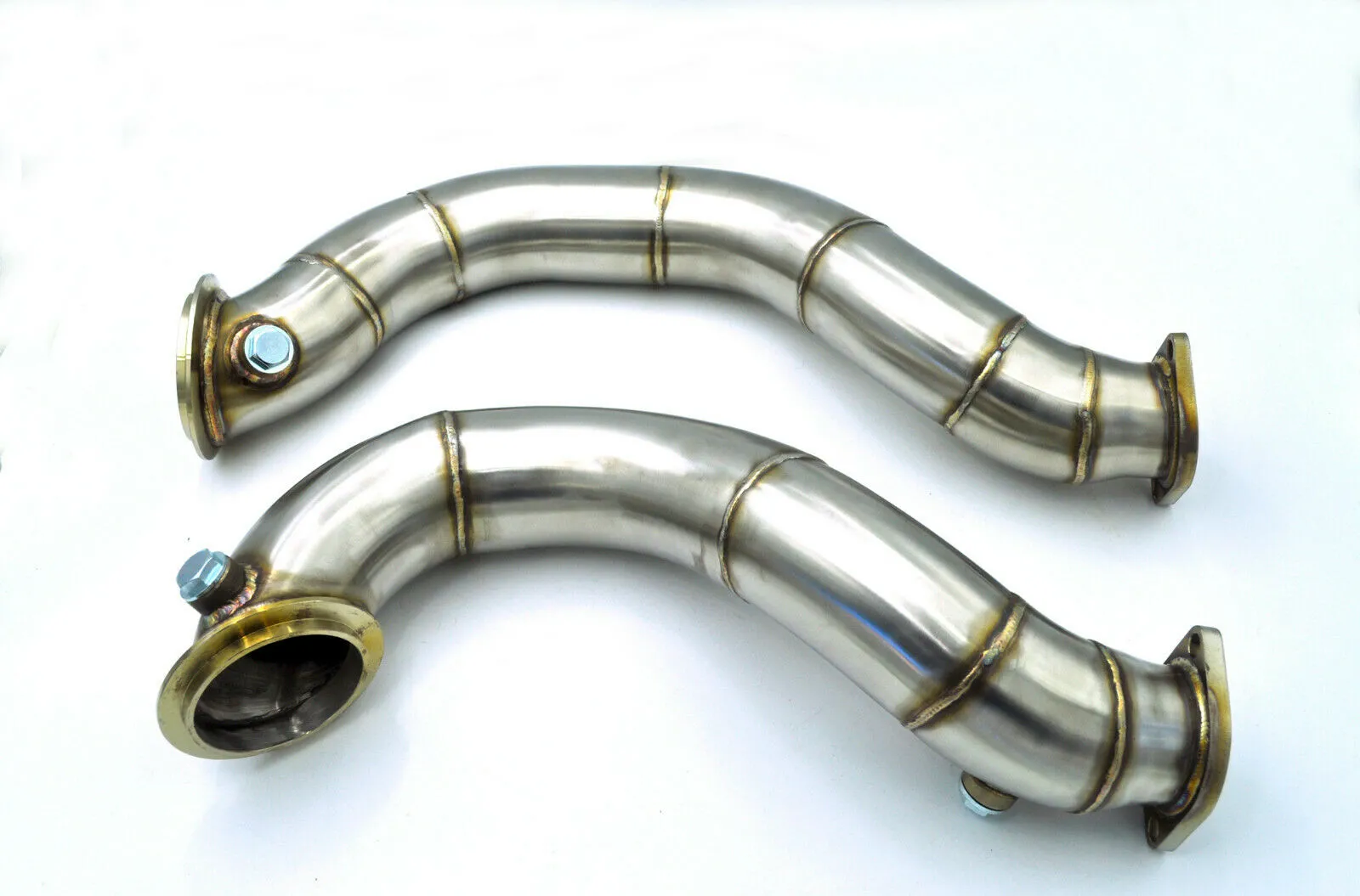 DOWNPIPE 3" 76MM ERSATZROHR für BMW E90 E92 E93 335i E82 135i N54 EDELSTAHL