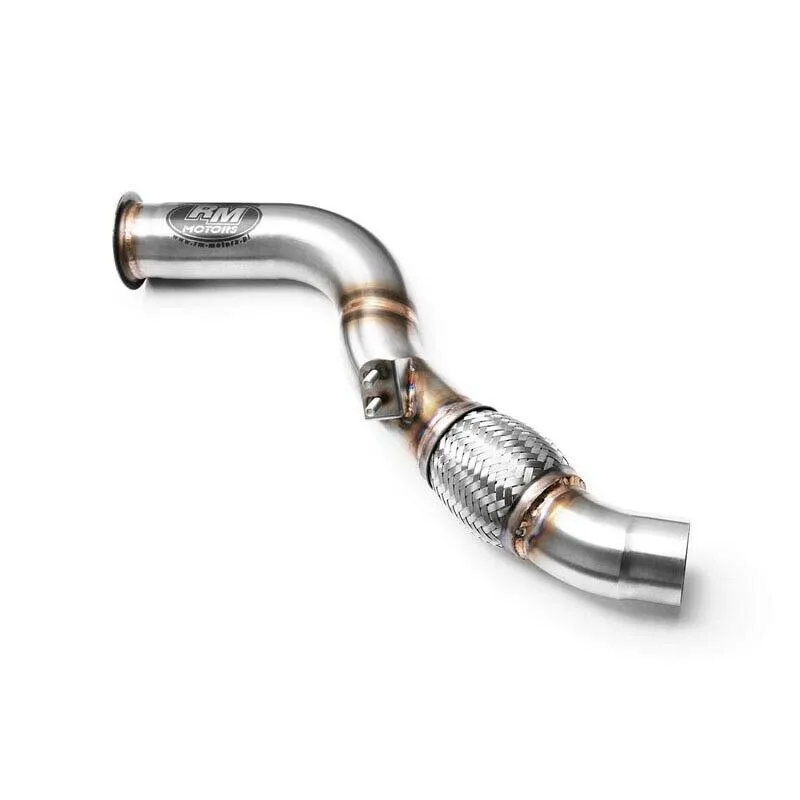 RM Motors Downpipe für BMW 3er 320d E90 ohne Kat Ersatzrohr Edelstahl V2A