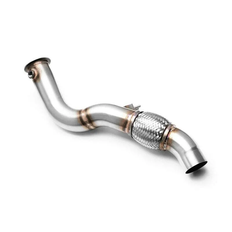 RM Motors Downpipe für BMW 3er 320d E90 ohne Kat Ersatzrohr Edelstahl V2A