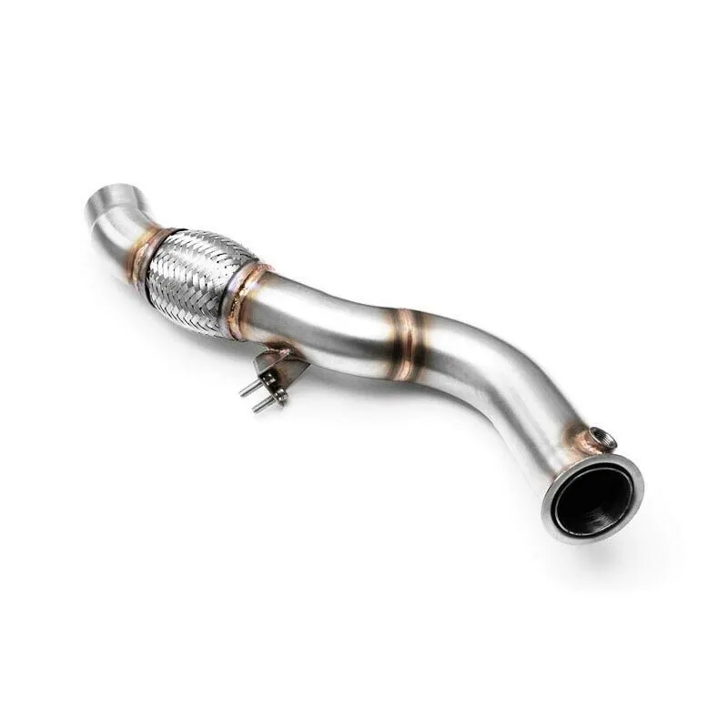 RM Motors Downpipe für BMW 3er 320d E90 ohne Kat Ersatzrohr Edelstahl V2A