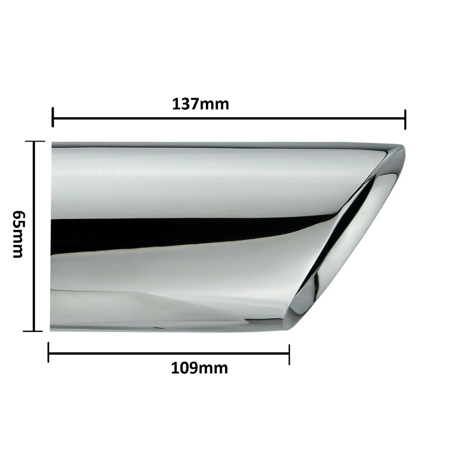 Endrohrblende f BMW 3er e90 e91 e92 e93 LCI Facelift Auspuff Blende Chrom Oval