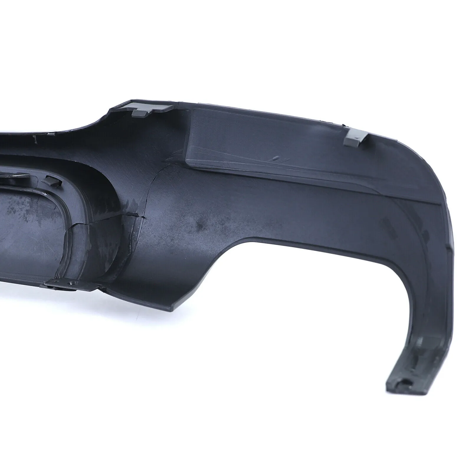 Heck Diffusor Doppelrohr Performance Schwarz Glanz passend für BMW 3er E90 05-12