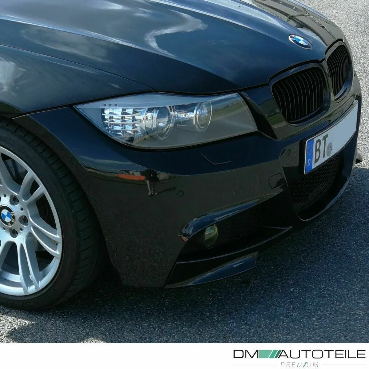 LCI Satz Flaps Stoßstangenspoiler Splitter Lippe passend für BMW E90 E91 LCI