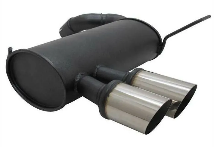 NOVUS Sportauspuff Gruppe N ESD 2x 76mm MS-Design für 3er BMW E90   E91