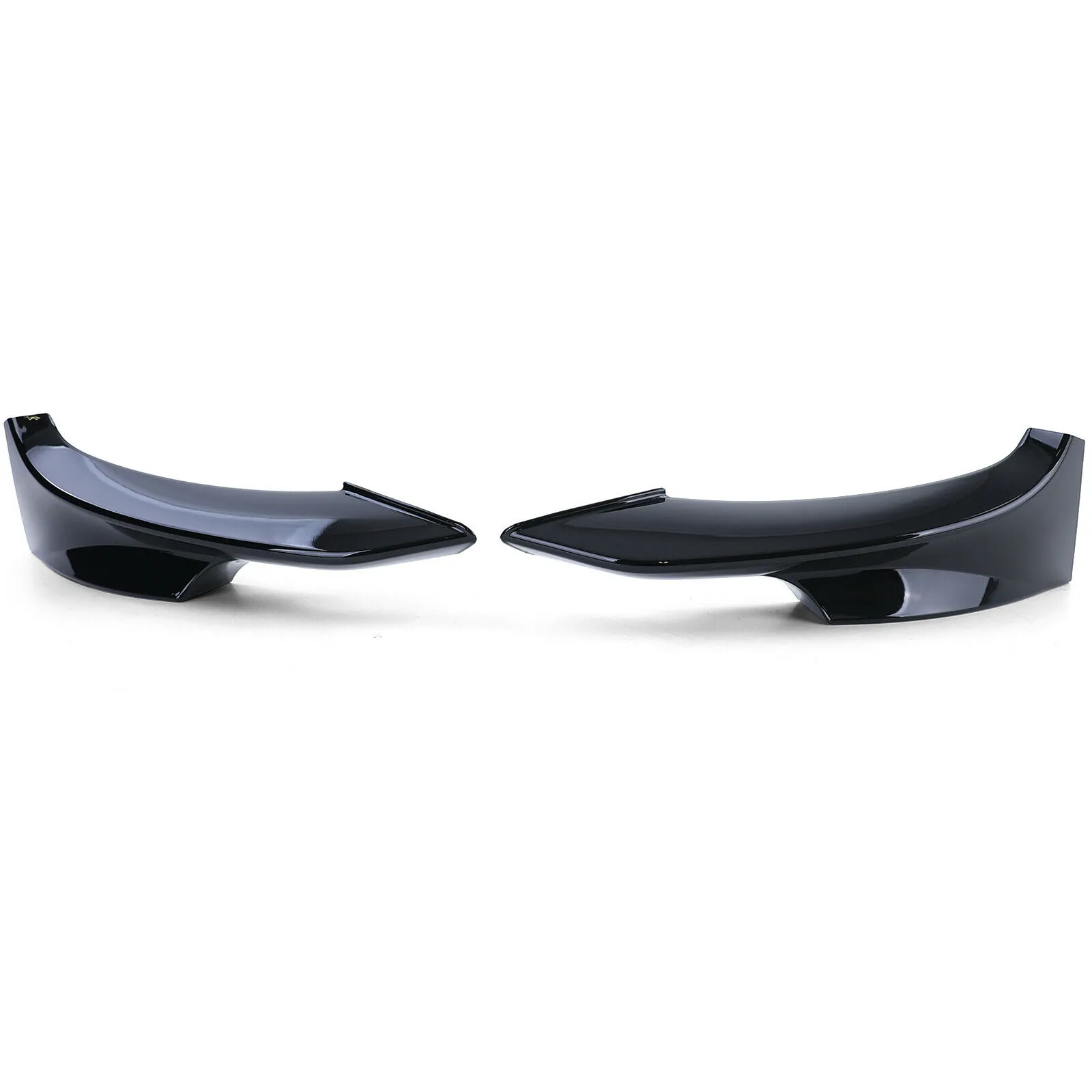 Front Spoiler Ecken Splitter Schwarz Glanz passend für BMW 3er E92 E93 10-13