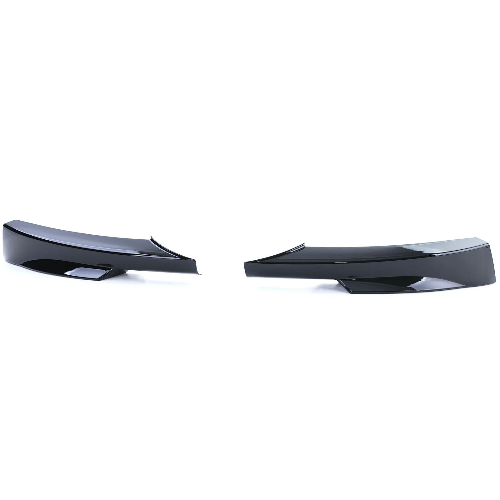 Front Spoiler Ecken Splitter Schwarz Glanz passend für BMW 3er E90 E91 08-12