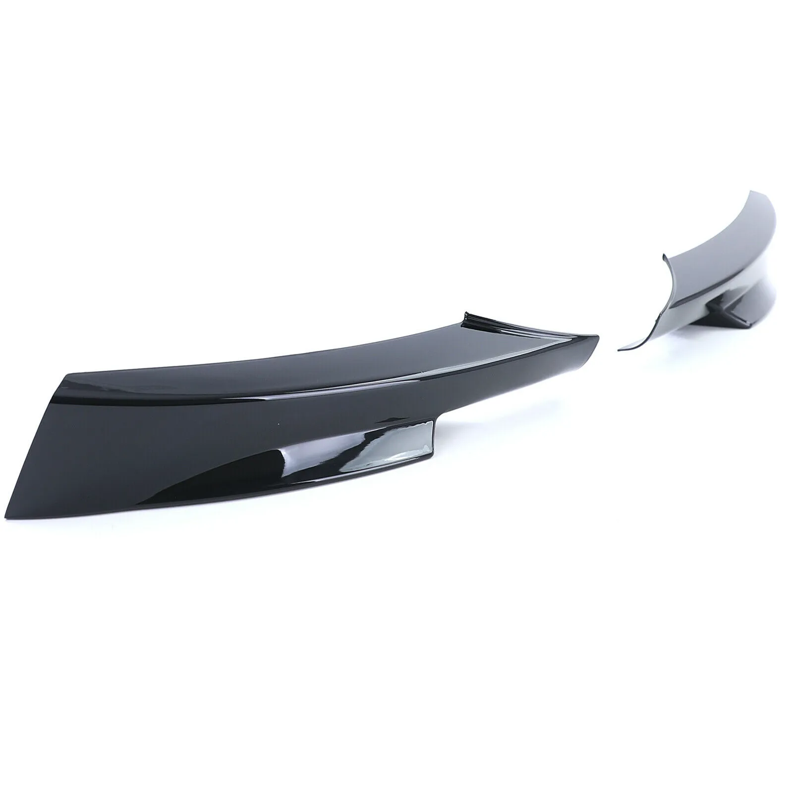 Front Spoiler Ecken Splitter Schwarz Glanz passend für BMW 3er E90 E91 08-12
