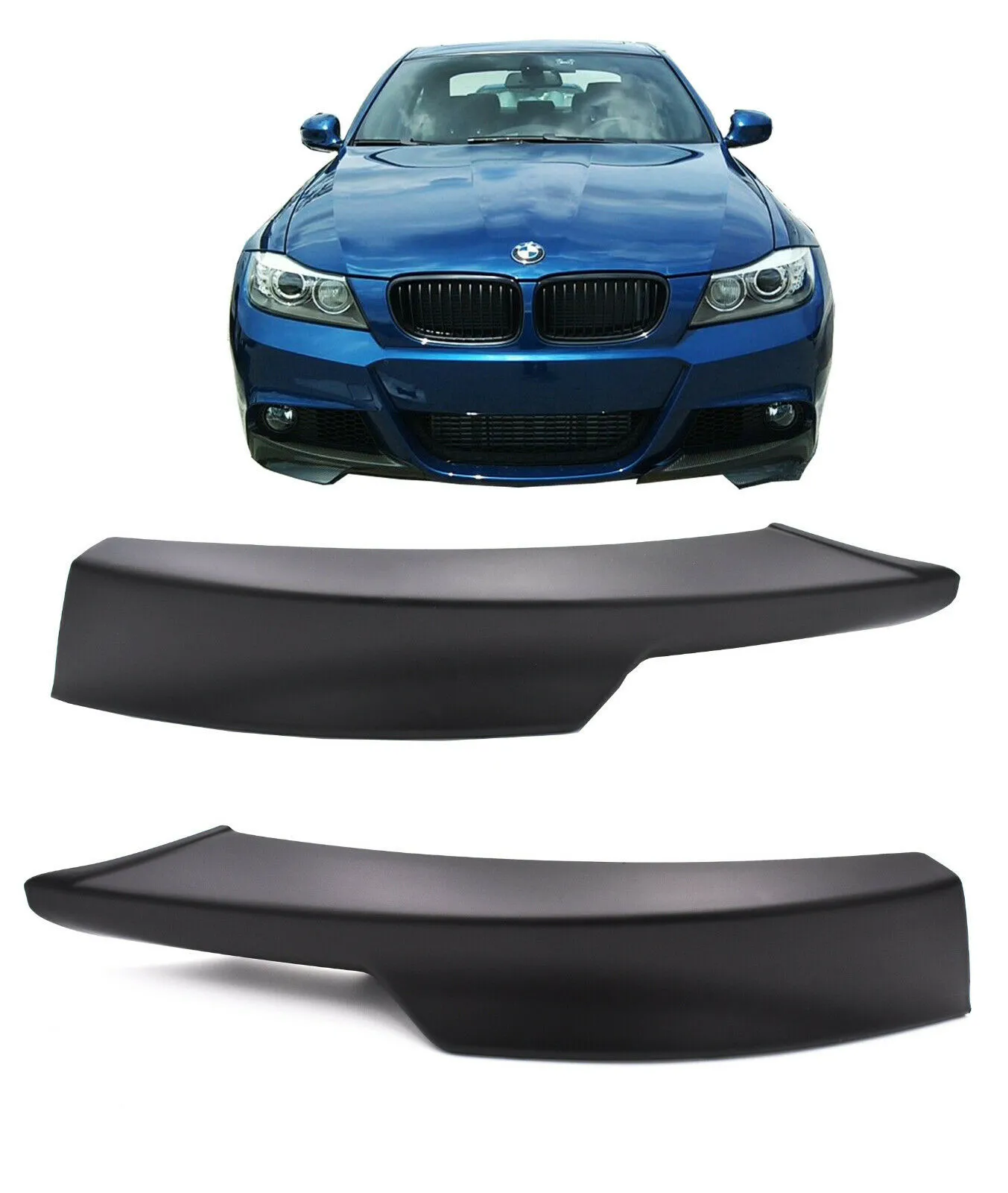 Spoilerecken GT Splitter Flap Front Spoiler Klappen für BMW E90 E91 LCI M-Paket