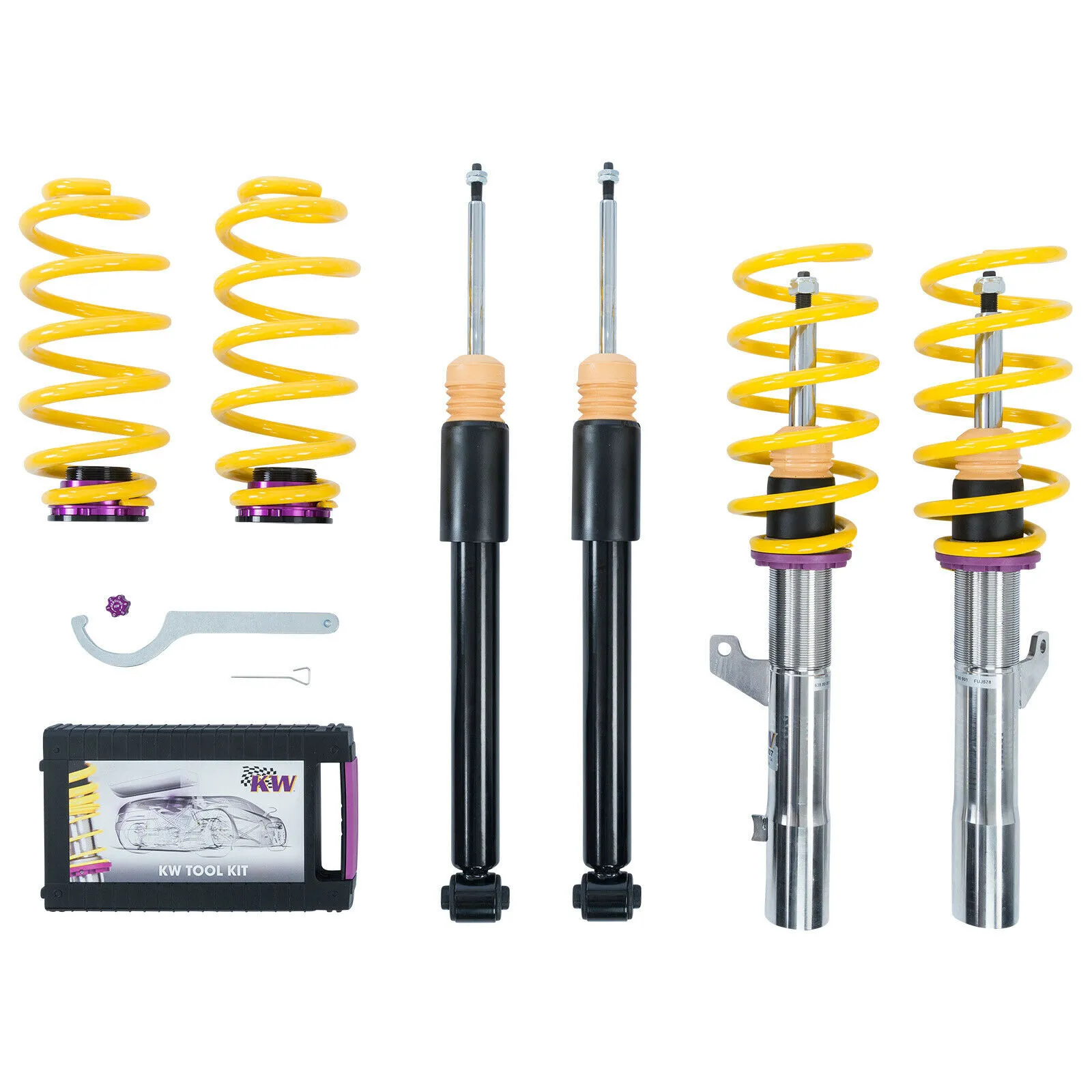 KW Gewindefahrwerk V2 Inox BMW 3er (E90, E91), (390L, 3L, 3K) Limo