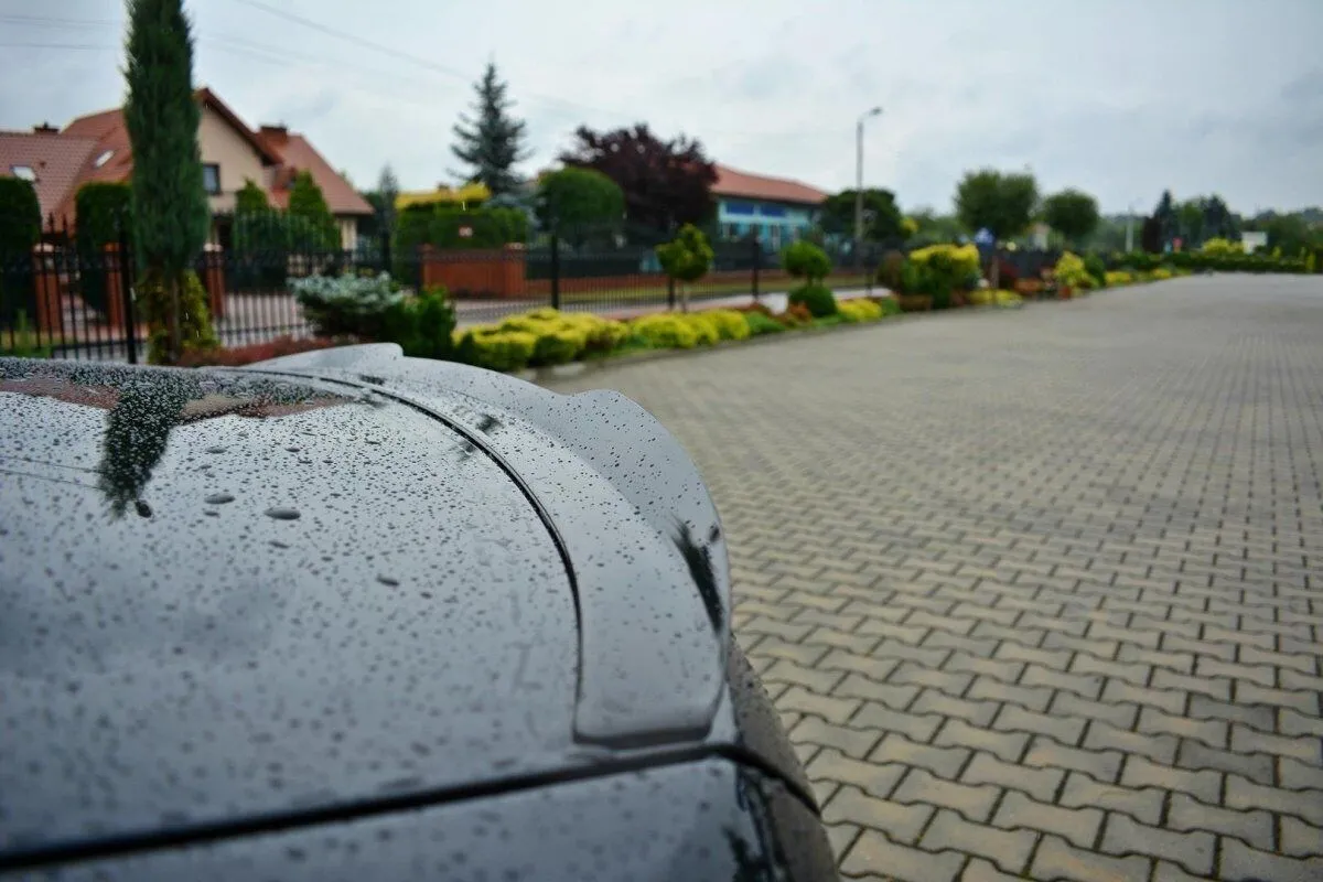 Heck Spoiler Aufsatz Abrisskante für BMW 3er E92 M Paket schwarz Hochglanz