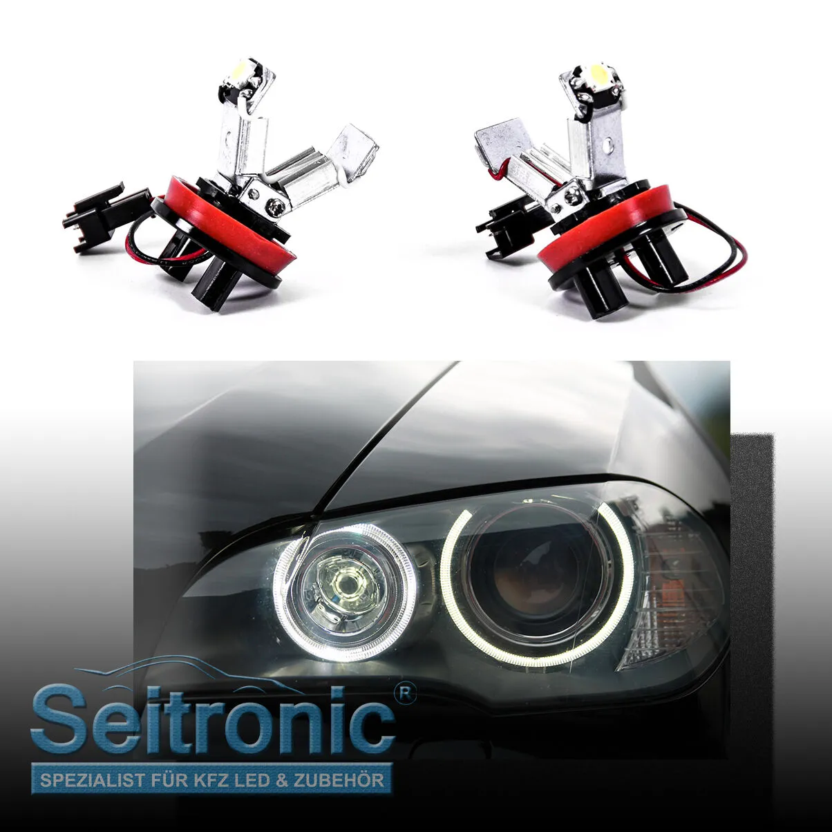 H8 LED Angel Eyes Standlicht für BMW E60 E61 E71 E70 LCI E90 E91 X5 X6 Z4 E92 X1
