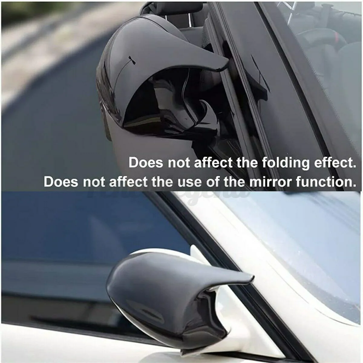 2Pcs M3 Stil Spiegelkappe Gehäuse Glanz Schwarz Für BMW E90 E91 E92 E93 PRE-LCI 