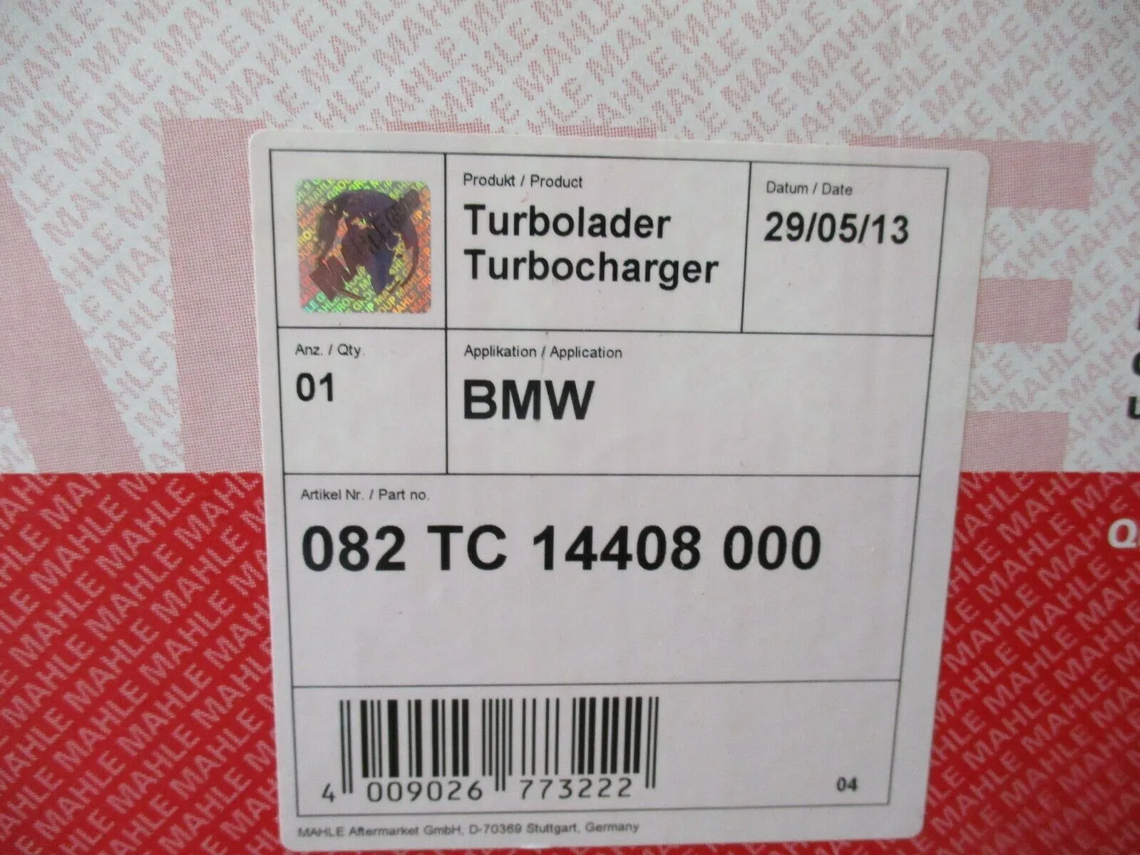 MAHLE Turbolader   Dichtungen BMW 5er E60 E61 E39 1er E87 3er E46 E90 E91 X3 E83