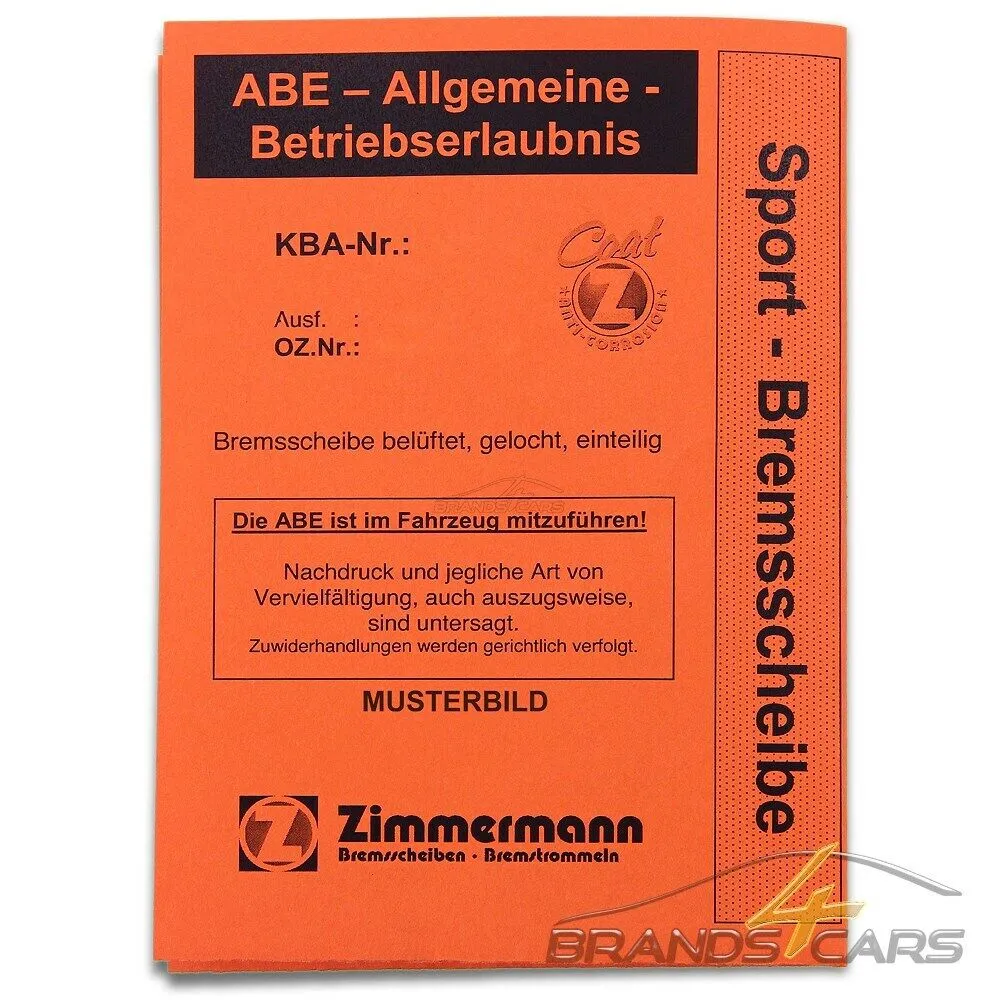ZIMMERMANN 2x SPORT-BREMSSCHEIBE GELOCHT Ø312 VORNE FÜR BMW 3-ER E90 E91 E92 E93