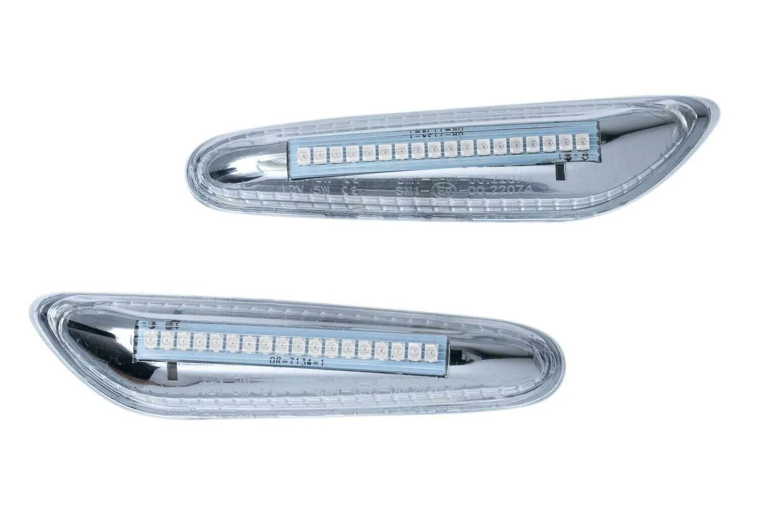 Für BMW E46 E60 E81 E87 E90 E91 E92 Chrom LED Seitenblinker Blinker