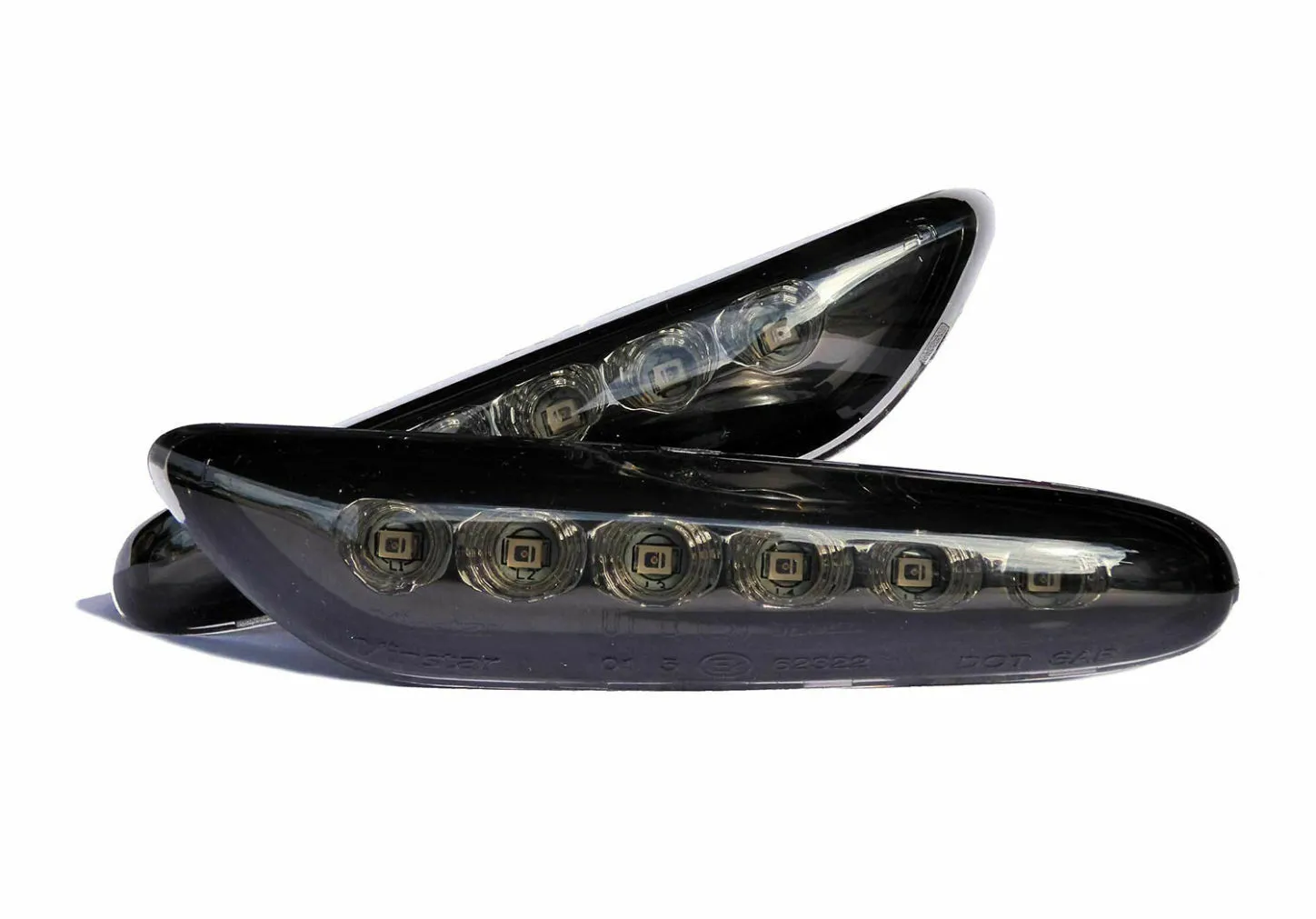 Für BMW E46 E60 E81 E87 E90 E92 Schwarz Rauchglas LED Seitenblinker Blinker