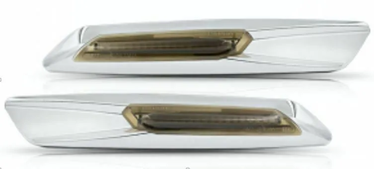 Für BMW E60 E61 E81 E83 E87 E90 E92 E93 Chrom Smoke LED Seitenblinker Blinker