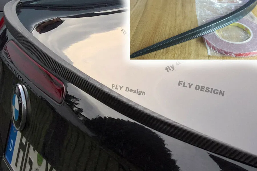 für BMW E90 tuning Carbon spoiler lippe heckspoilerlippe kurz & slim abrisskante