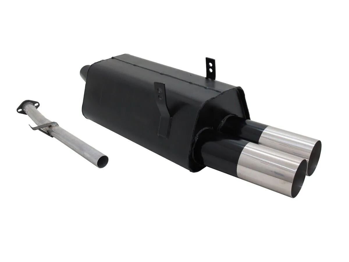 NOVUS Sportauspuff Gruppe N ESD 2x 90mm RL-Design für 3er BMW E36 316i 318i