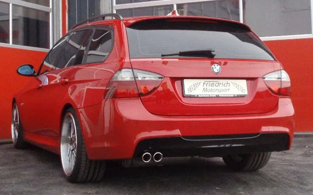 Friedrich Motorsport 70mm Auspuff Sportauspuff Anlage für BMW E91 Bj. 07-12 Tour