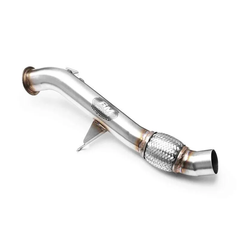 RM Motors Downpipe für BMW 3er 318d E90 ohne Kat Ersatzrohr Edelstahl V2A