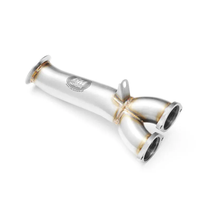 RM Motors Downpipe für BMW 3er 335i E90 ohne Kat Ersatzrohr Edelstahl 76mm / 3" 