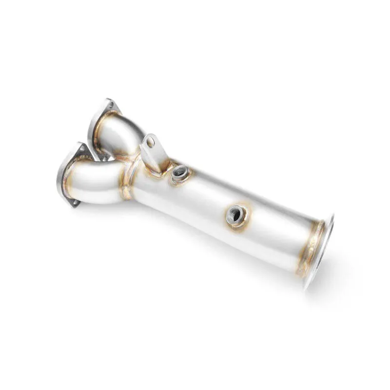 RM Motors Downpipe für BMW 3er 335i E90 ohne Kat Ersatzrohr Edelstahl 76mm / 3" 