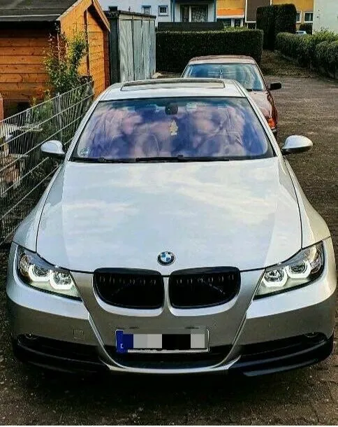 Led 3D Angel Eyes Scheinwerfer schwarz für BMW 3er E90 E91 Limo Touring BJ 05-08