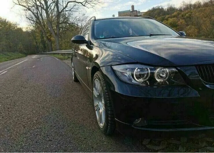 Led Angel Eyes Scheinwerfer Set schwarz für BMW 3er E90 E91 BJ 05 - 09 Neu!!!