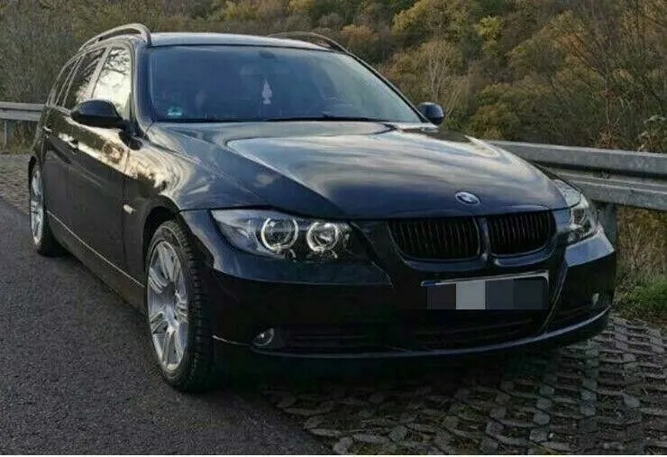 Led Angel Eyes Scheinwerfer Set schwarz für BMW 3er E90 E91 BJ 05 - 09 Neu!!!