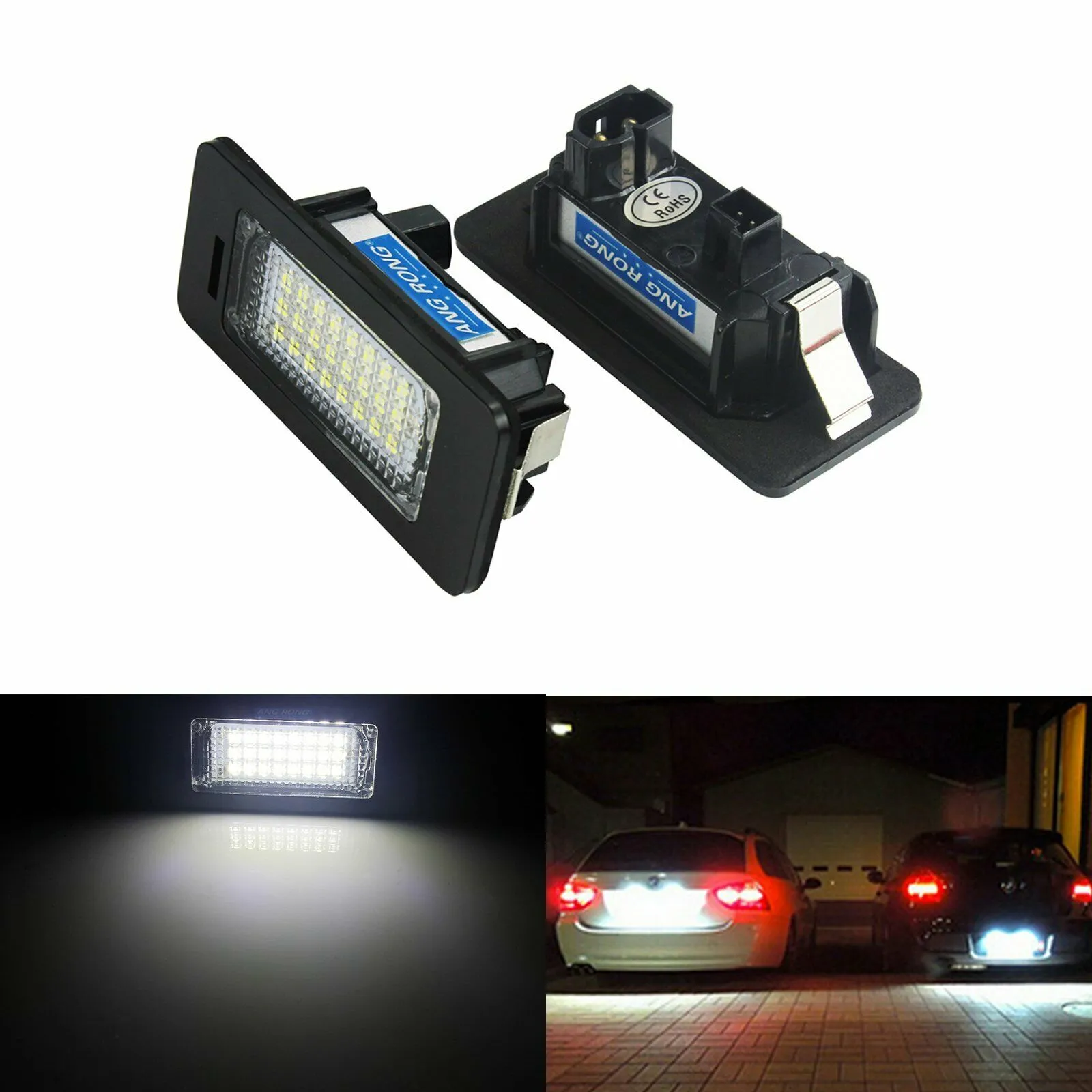 2x Kennzeichenbeleuchtung Lampen für BMW E39 E60 E61 E70 E71 E82 E88 E90 E91 E92