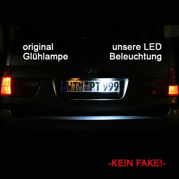 Led Kennzeichenbeleuchtung für BMW 5er E60, E61 | Cree Led  ALU