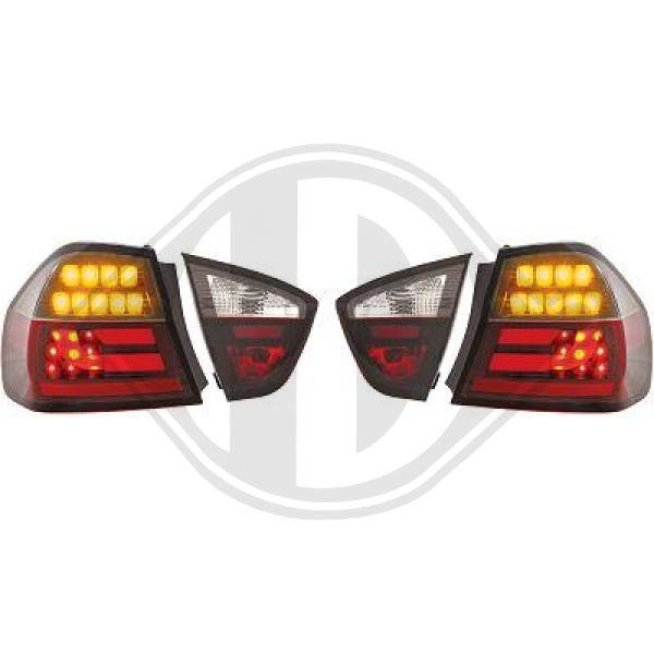 Light Bar LED Rückleuchten Heckleuchten für BMW E90 Limousine rot schwarz smoke