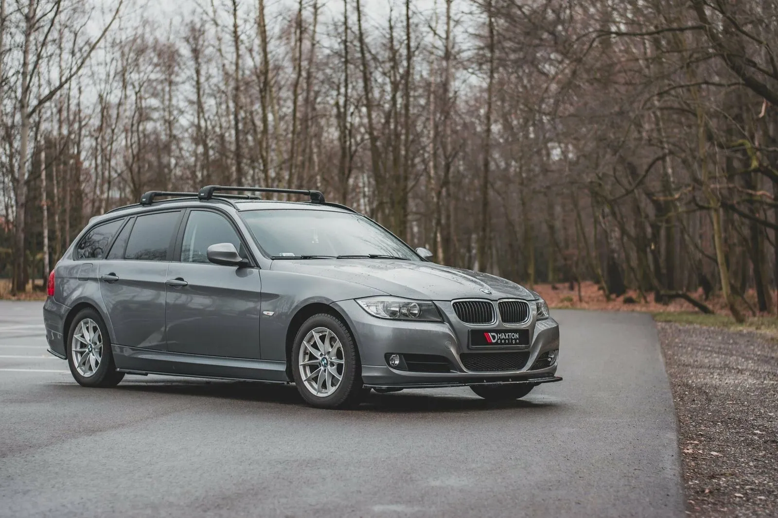 Seitenschweller Ansatz Cup Leisten für BMW 3er E90/E91 Facelift schwarz Hochglan