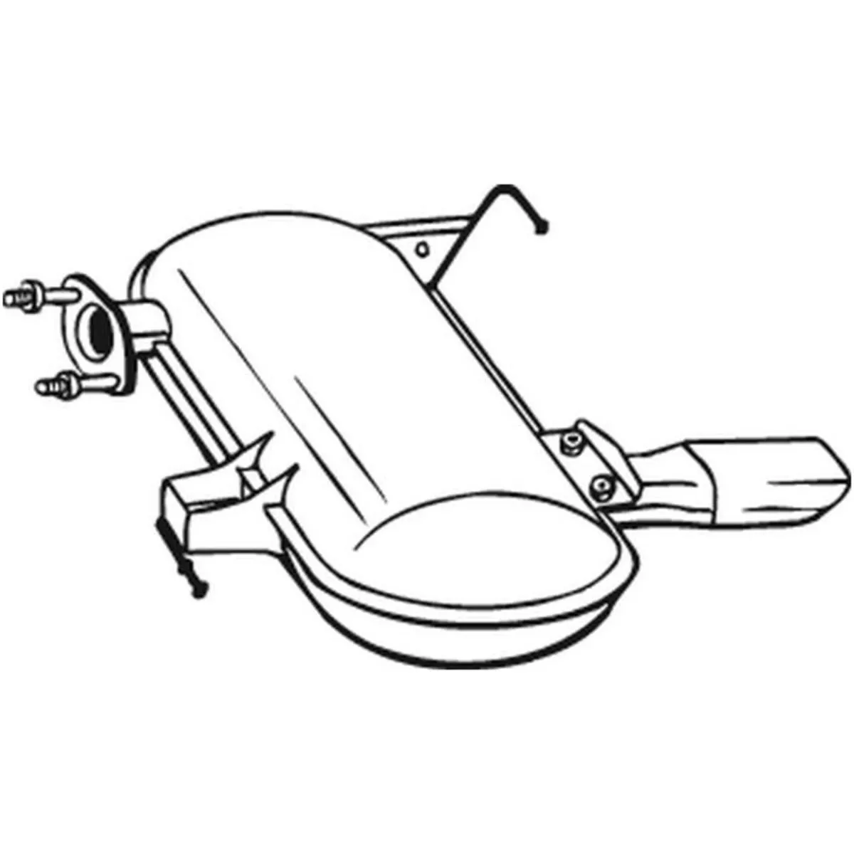 Bosal Endschalldämpfer Bmw: 3 247-009