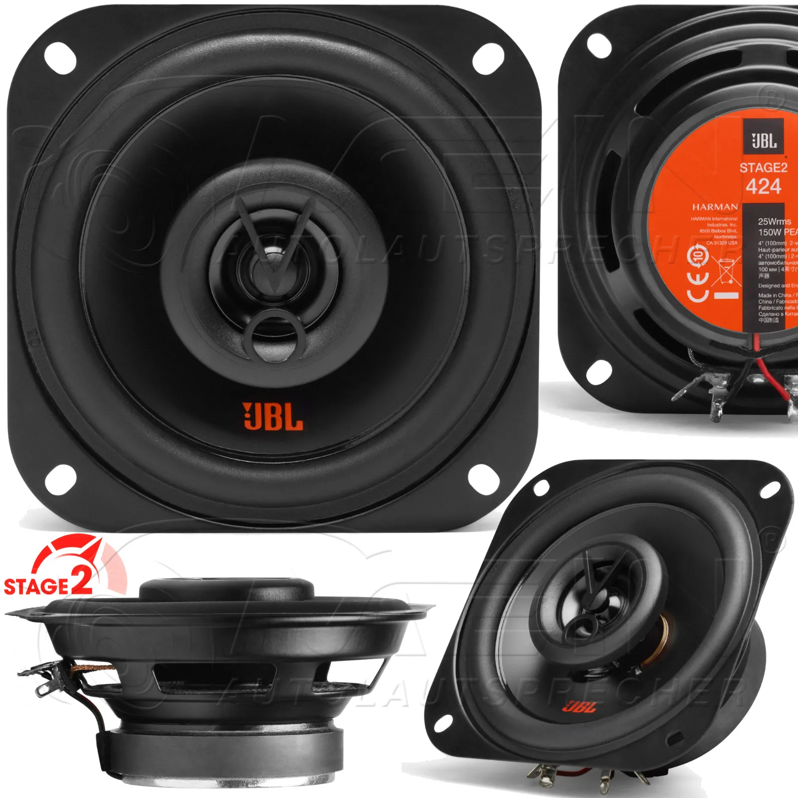 JBL LAUTSPRECHER für BMW 3ER Limo E90 2005-2013 Front Vorn Tür 2-Wege 150W #A7B0