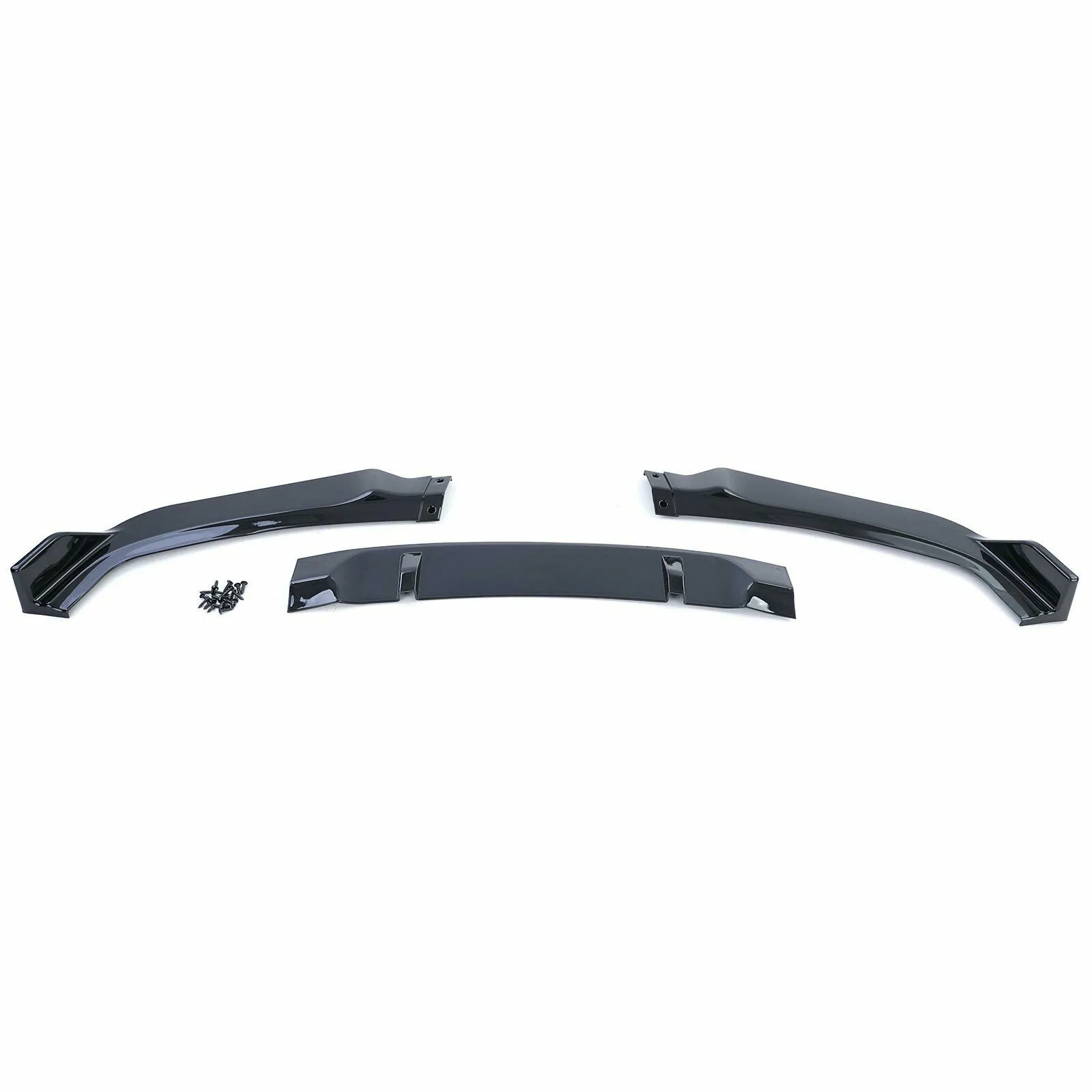 Front Spoiler Lippe Stoßstange Schwarz Glanz passend für BMW 3er E90 E91 05-08
