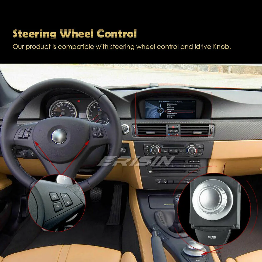 8.8"IPS Autoradio Android 10 GPS CarPlay BMW 3er E90 E91 E92 5er E60 E61 E63 E64