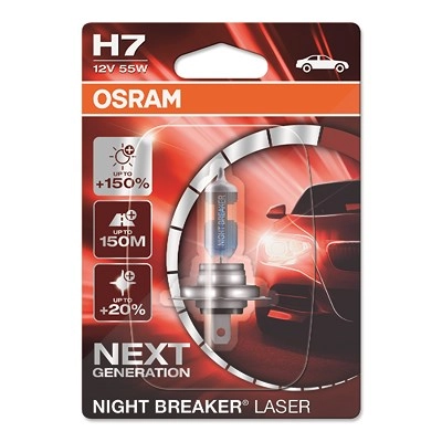 Osram NIGHT BREAKER® LASER H7 Einzelblister 64210NL-01B