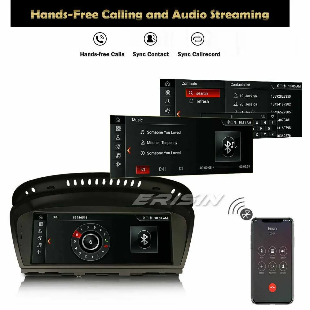 8.8” Android 10 Autoradio DAB  Navi BMW 3er E90 E91 E92 E93 5er E60 E61 E63 CIC